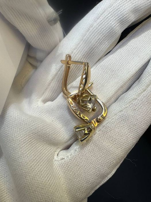 Золото 585  Серьги