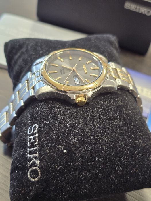 Seiko SNE098 Solar – ceas bărbătesc elegant, calitate japoneză, set complet