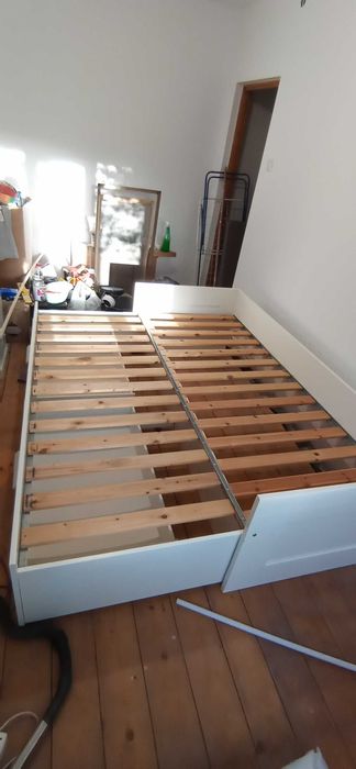 Pat(Divan) cu sertare Ikea Brimnes extensibil cu saltea 80x200