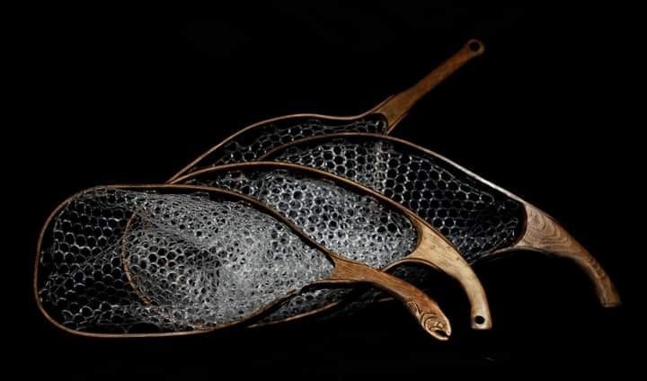 Ръчно изработен дървен кеп за риболов