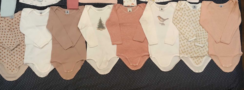 Комплект 8 бодита Petit Bateau 2 г.