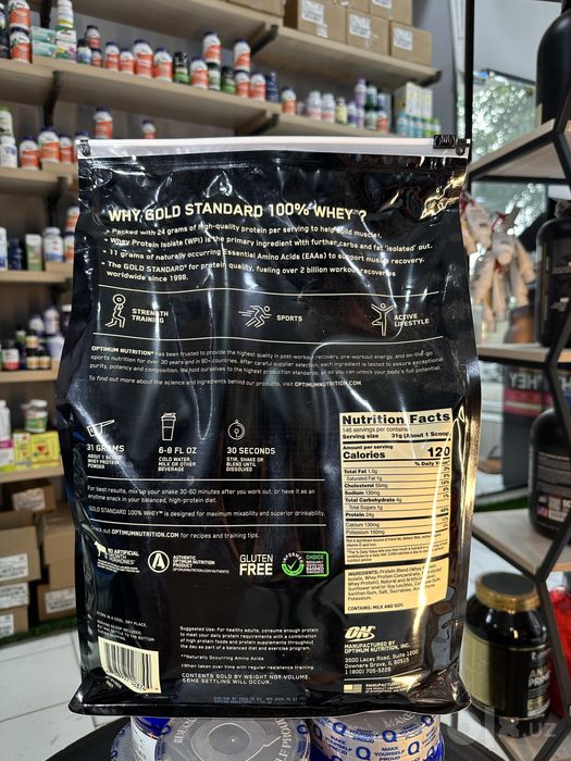ON Gold Standard Whey Double Rich Chocolate 10 LB 4.54 kg