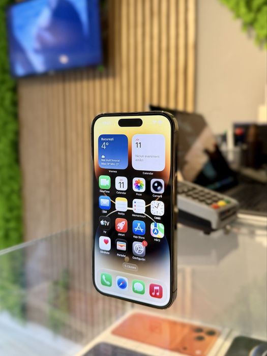 **ATS GSM**iPhone 14 Pro 256Gb Gold/ Baterie94% /Fact+Gar 12 luni