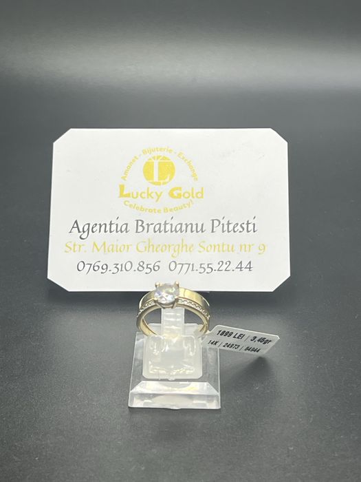 Inel aur 14k 3.45 gr marimea 17 cod 24973