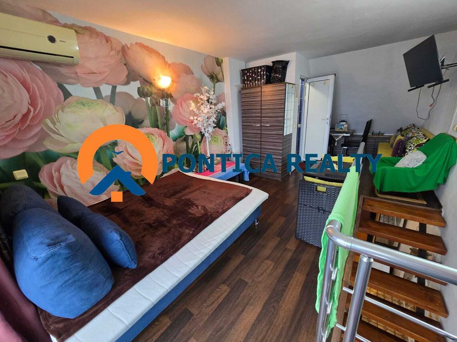 Мезонет с една спалня в комплекс с ниска такса в Слънчев Бряг