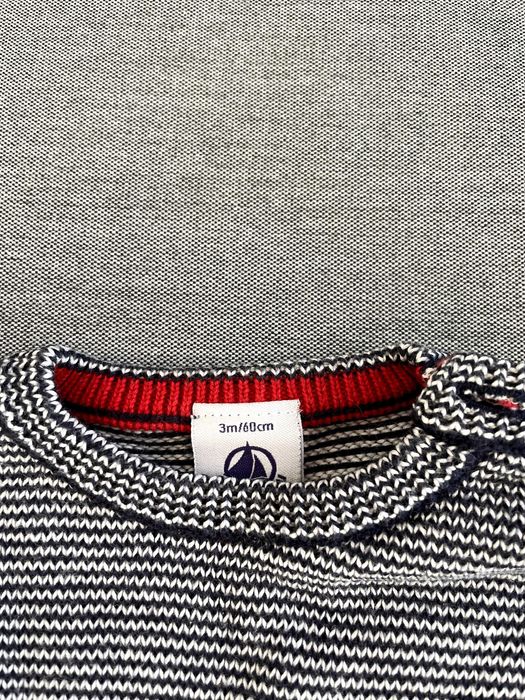 Petit bateau, 6 блузи с дълъг ръкав, размери 60 см и 74 см,