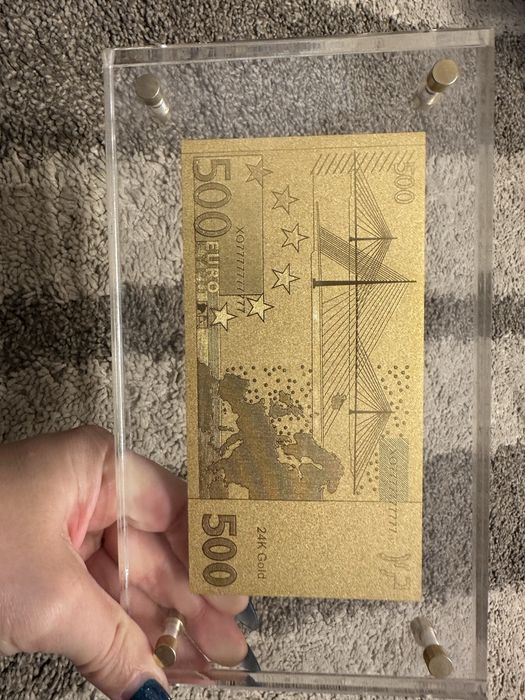24k 500EUR Декоративна банкнота в дисплей