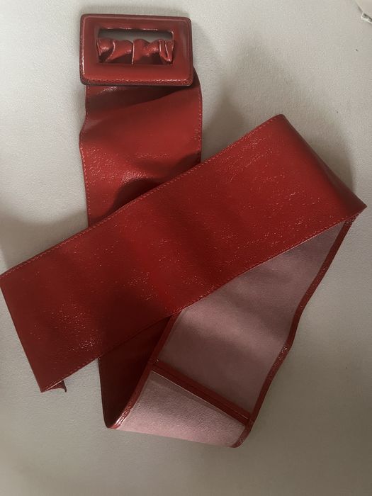 Ремень красно-бордовый