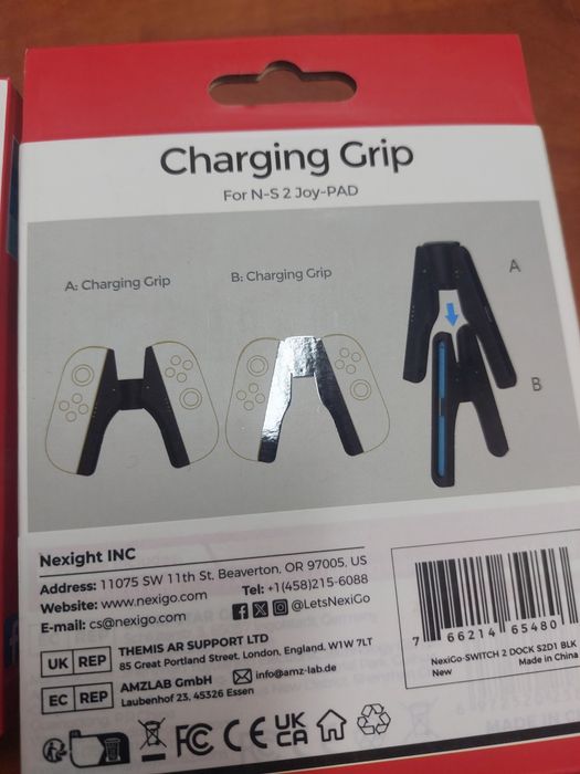 Charging grip 4 manete,joyconuri Nitendo Switch 2,nou la cutie,sigilat