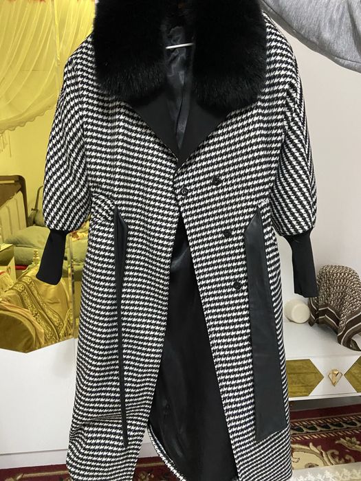 пальто с норковым воротником