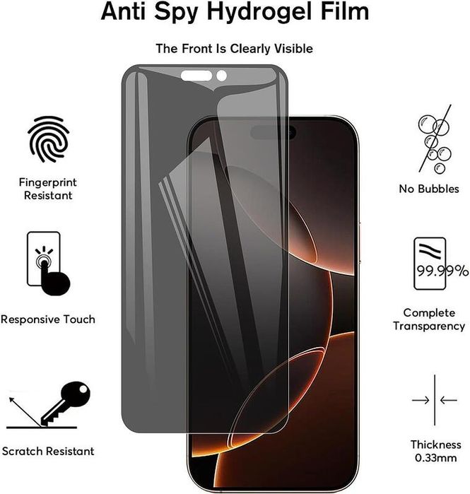 Privacy Матов Хидрогел Протектор Дисплей за Samsung Huawei Xiaomi Hono