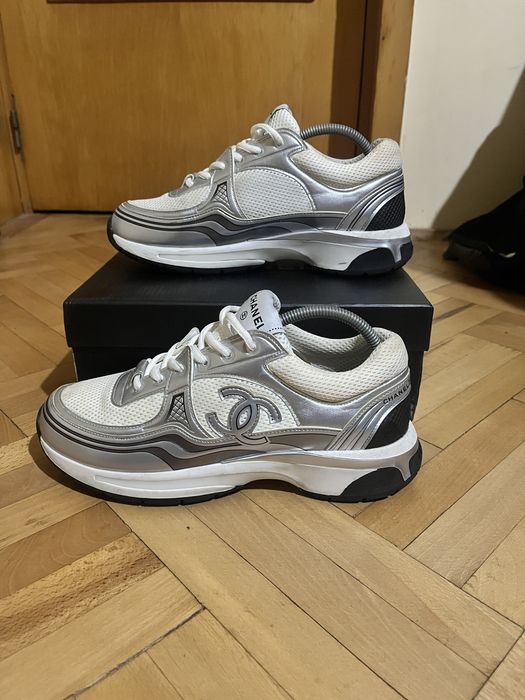 Adidasi Chanel Silver