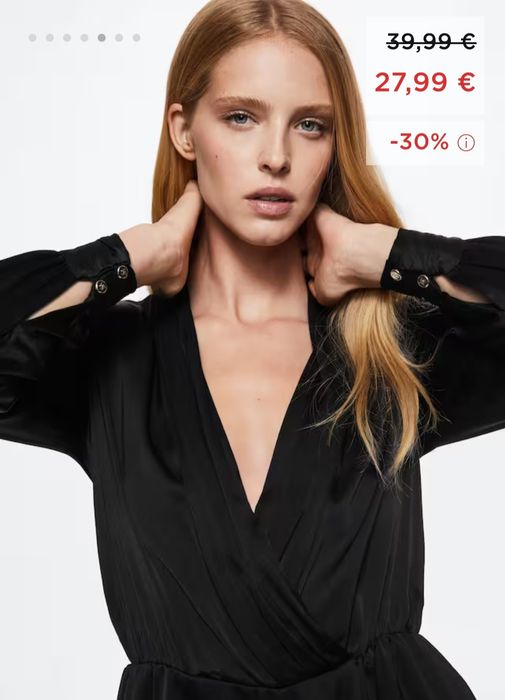 Сатенен гащеризон от Манго/Mango M и L размери