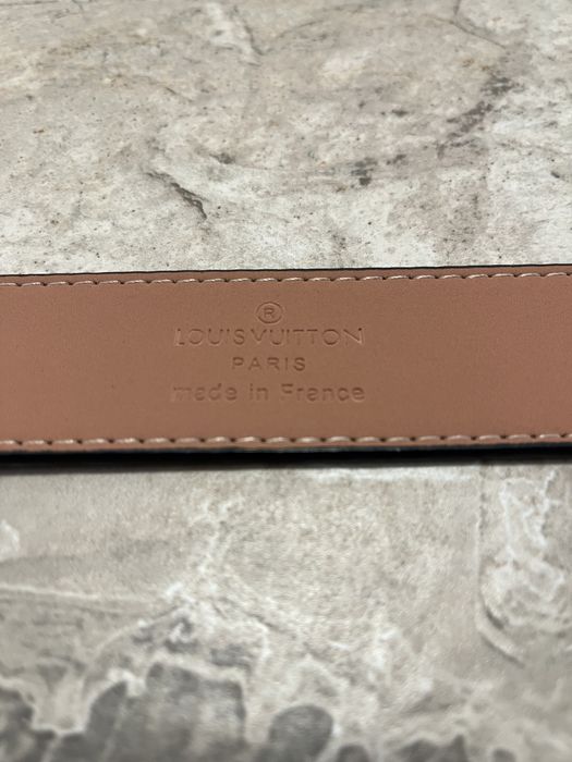LV belt Damier Graphite