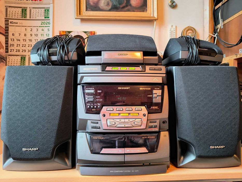 Продавам Dolby Surround Pro Logic система SHARP CD-C470H