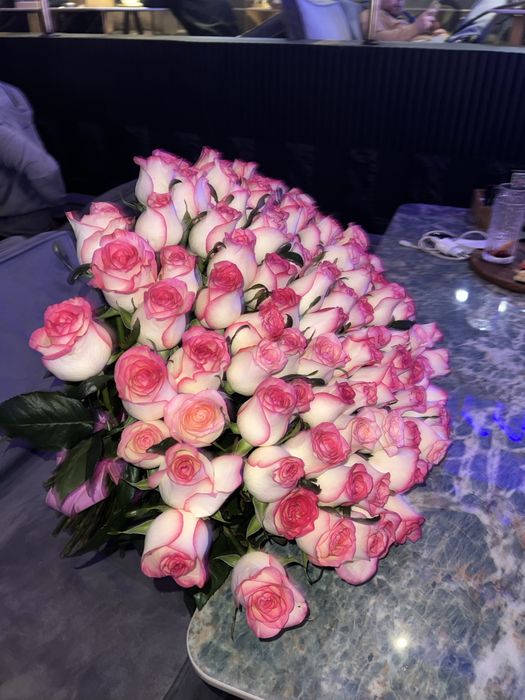 Розы свежие, 101 штук