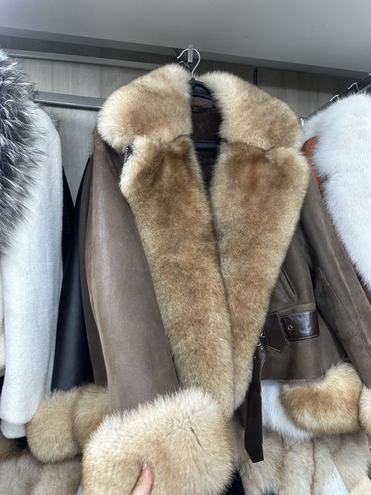 Cojoc cu blana de vulpe lux