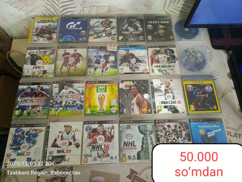 Ps3 fat slim super slim uchun orginal disklar игры для пс3