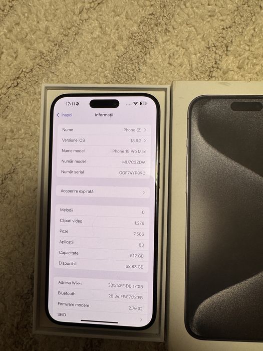 Iphone 15 pro max 512gb