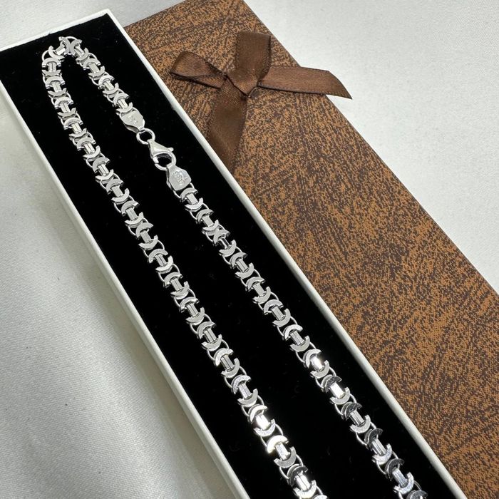 Серебряный стильный трос. Серебро 925. Есть  Доставка.