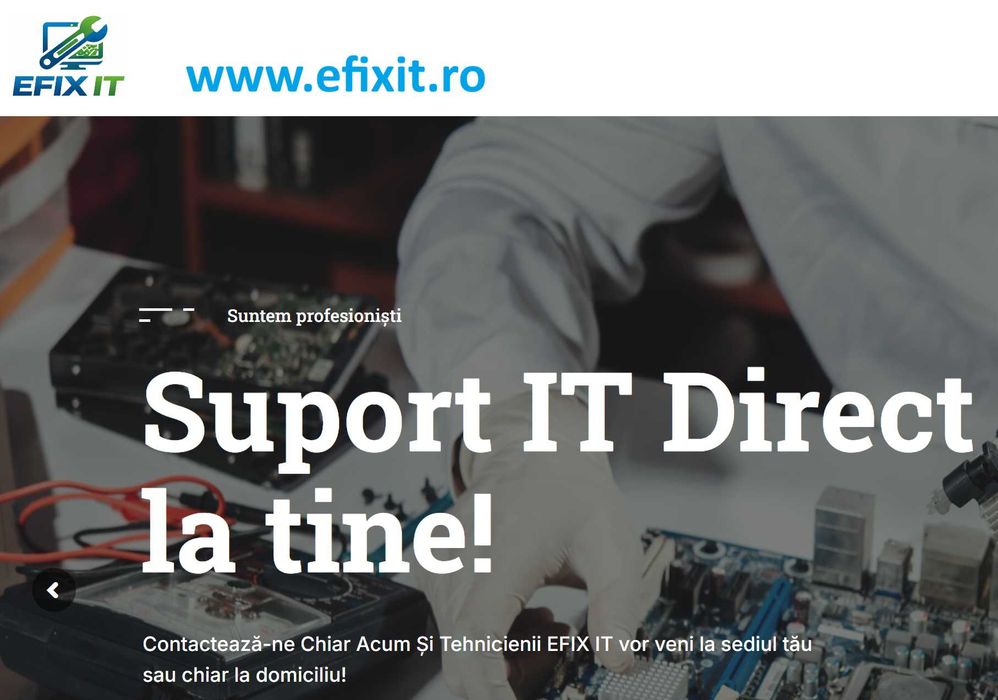 Reparații calculatoare și laptopuri la domiciliu in Craiova- Efixit