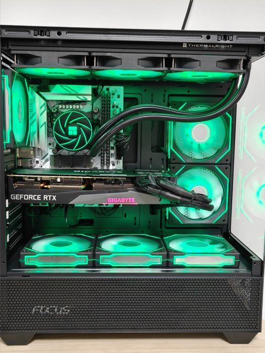 Геймърски компютър RTX 3070 + i9-12900HX, водно охлаждане 360mm, 1TB NVMe