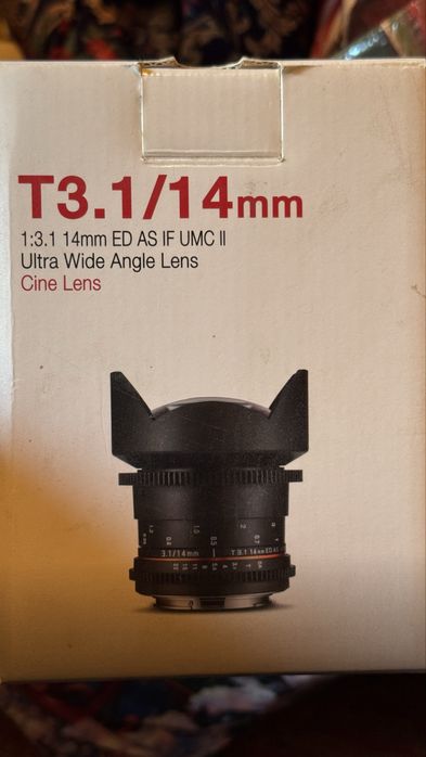 Объектив Samyang 14mm 3.1t