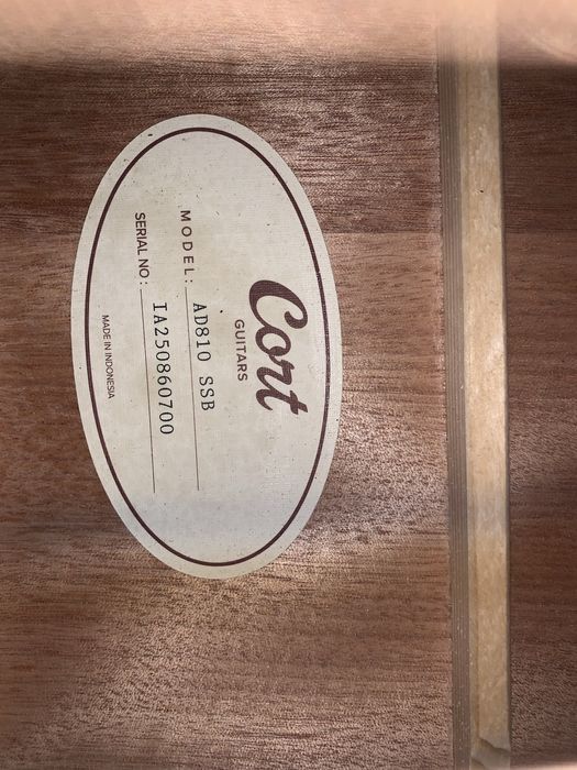 акустическая гитара Cort ad810 sunburst