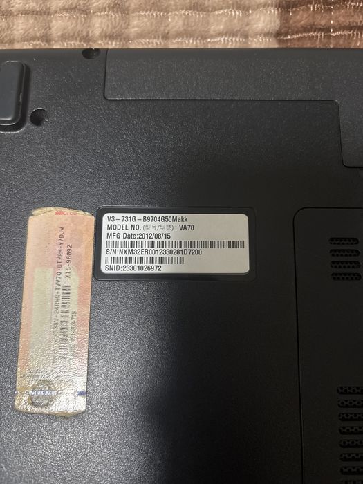 Продам ноутбук Acer V3-731G