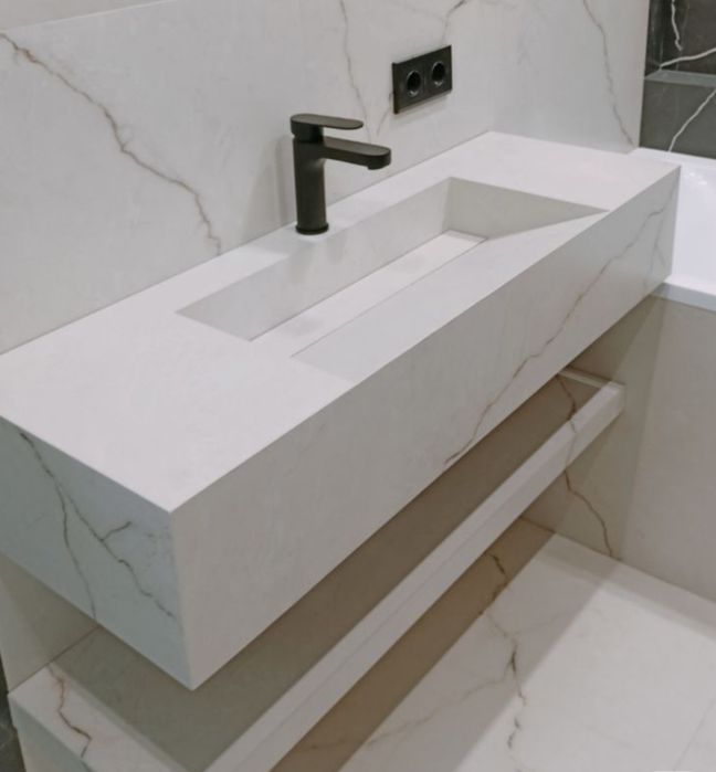 Умывальник из керамогранита на заказ