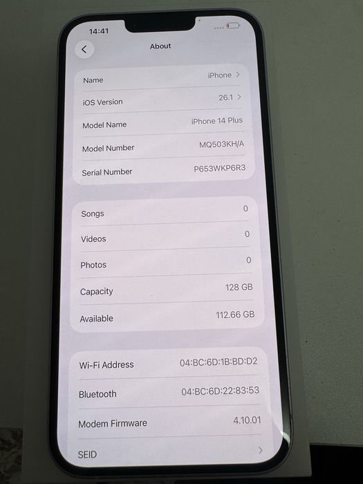 iPhone 14 plus B идеальном состоянии