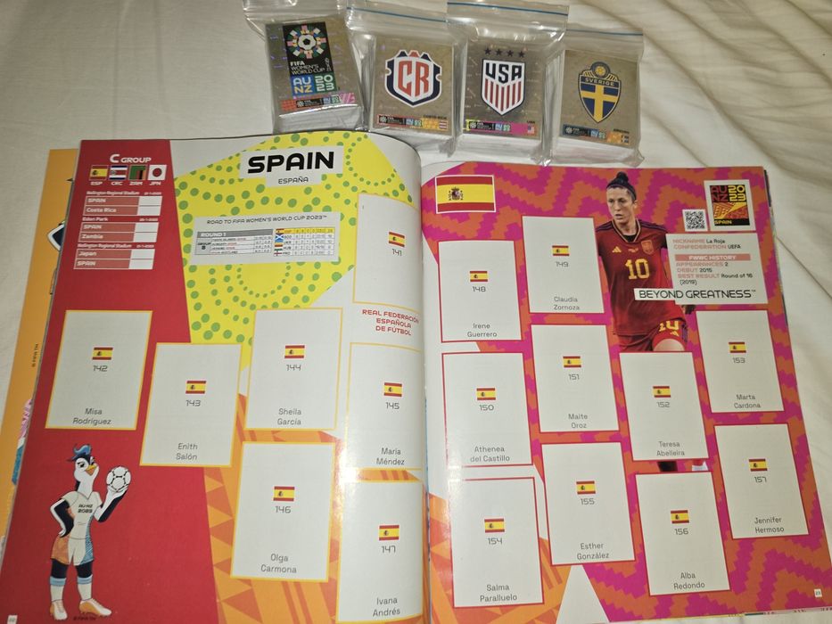 Album complet,nelipit,Panini Womens WCup 2022, 300 lei