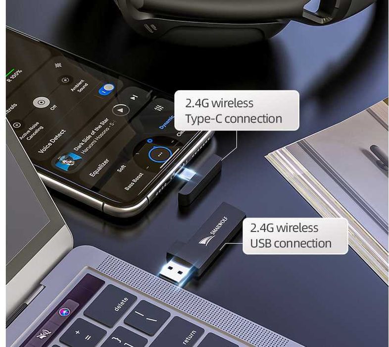 Smailwolf L80 беспроводной наушник для пк, телефон итд