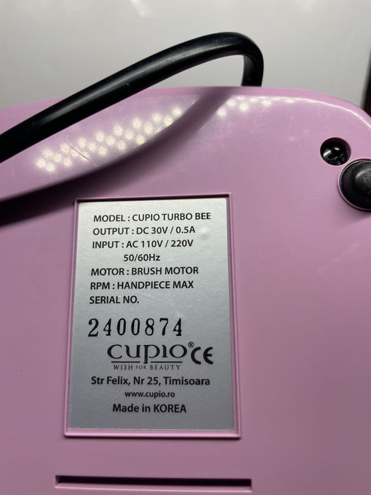 Vand freza electrica Cupio made in Coreea