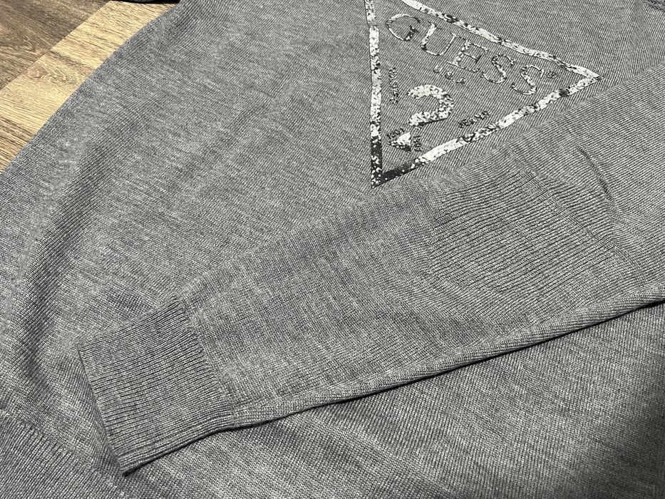 Pulover bluza tricotata GUESS gri XXL nou originala