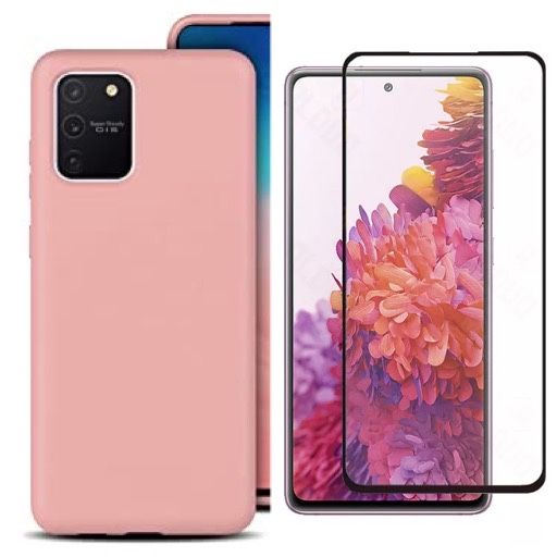 Husa Silicon Int Catifea + Folie Sticla Samsung S20/S21/S23/S24/S25 FE