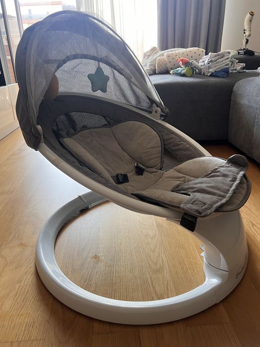Leagăn electric EvoSmart SW, Bluetooth, 5 viteze, plasă anti-țânțari