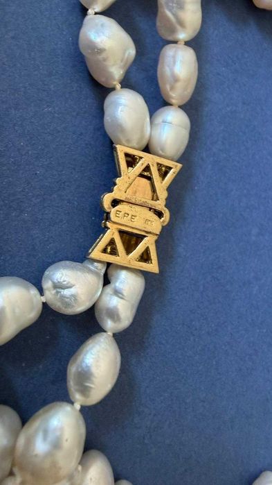 Colier din perle baroce South Sea, cu diamante