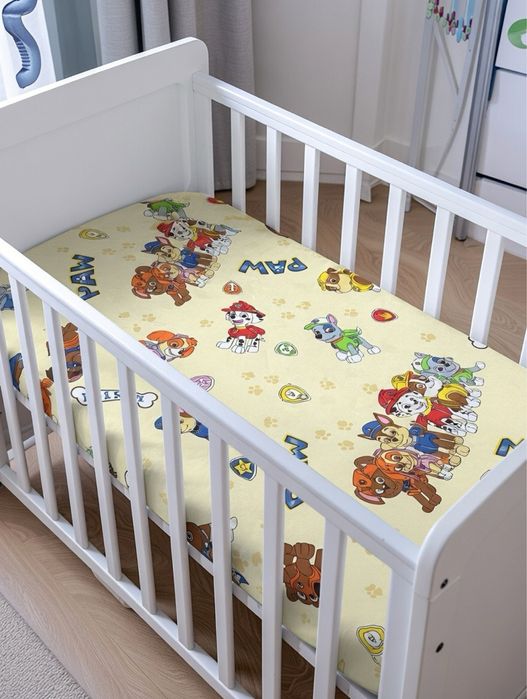 Cearceaf patut 60x120 „Patrula Cățelușilor” – nou, croi personal