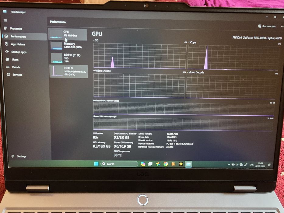 Noutbuk Lenovo LOQ