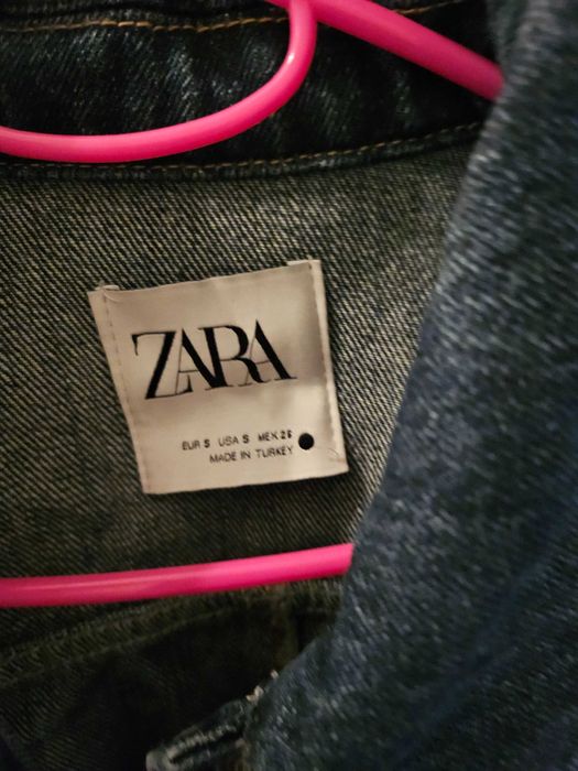 Дънково дълго яке на Зара