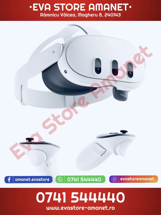 Ochelari VR META Oculus Quest 3 512GB 4K BT/WiFi 2064 x 2208