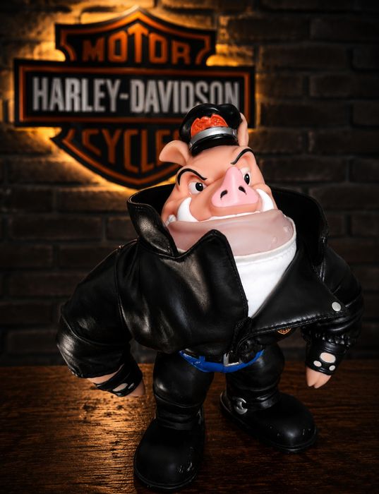 Рядка колекционерска фигура Harley-Davidson "Harley Hog" (1993) – Оригинал Applause Inc.