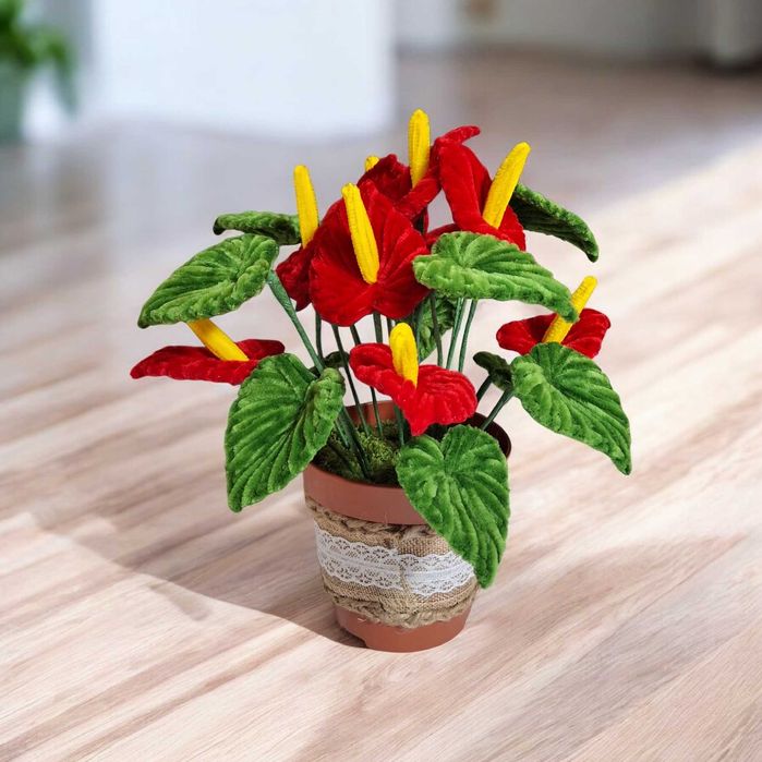 Вечни цветя от телени пръчки