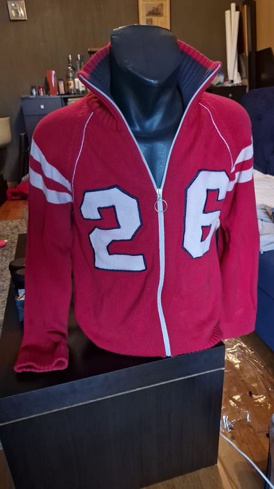 Pulover gros cu fermoar