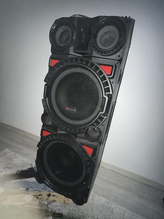 Boxă activă portabilă tip trolley, Bluetooth, dublu woofer