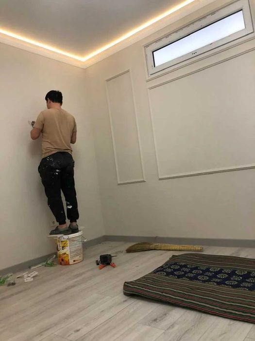 Малярка. Шпаклевка. Гипсокартон. Кафель. Тяга. Обои. Покраска. Таркет.