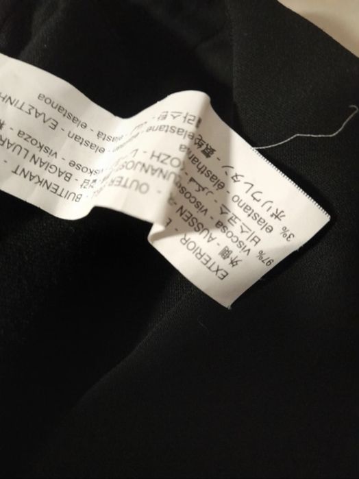 Body Zara negru asimetric din vascoza mărimea XS