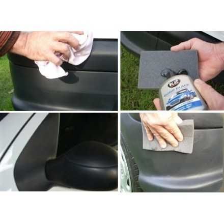 Черна вакса за възстановяване автомобилни брони - К2 BONO BLACK