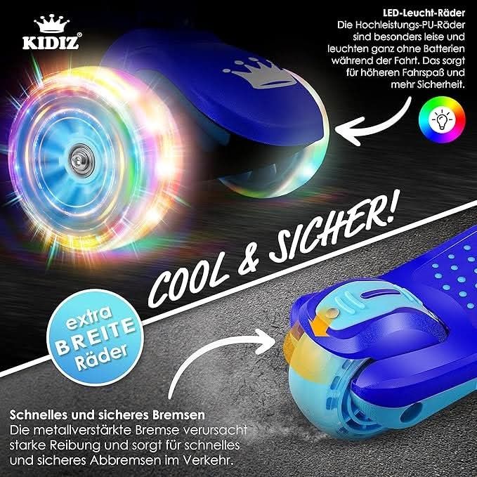 Детски скутер KIDIZ® X-Pro2 с PU LED светещи колела